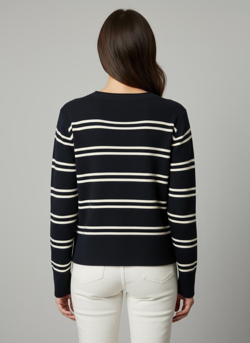 Vince - Wool Cashmere Striped Sweater - Sz L