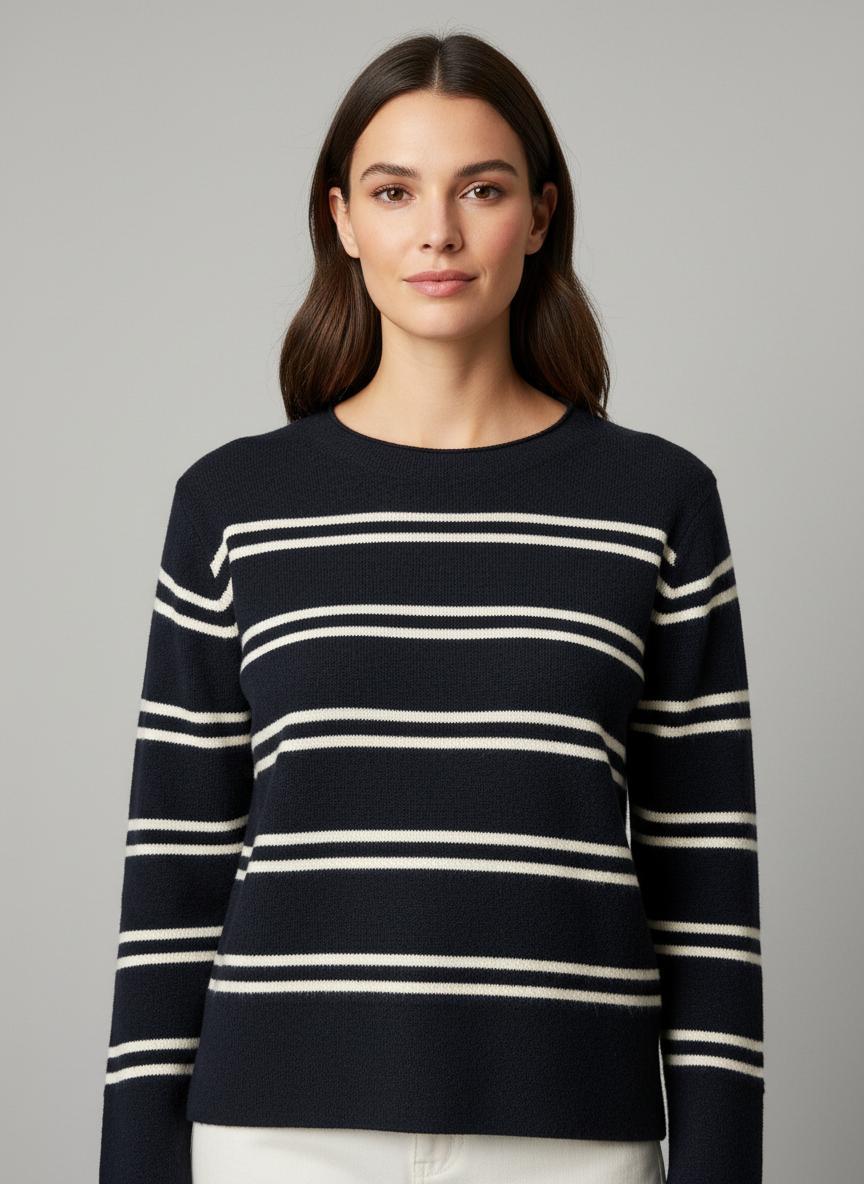 Vince - Wool Cashmere Striped Sweater - Sz L