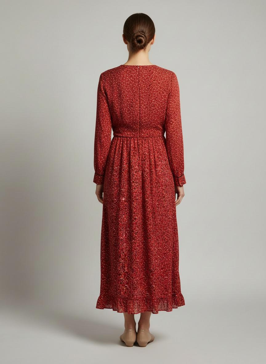 Scotch & Soda - Deep-V Satin Dress - Sz S