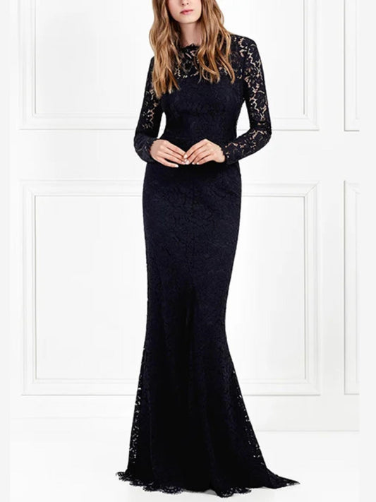 Rachel Zoe - Angie Open Back Embroidered Lace Gown - Sz 12