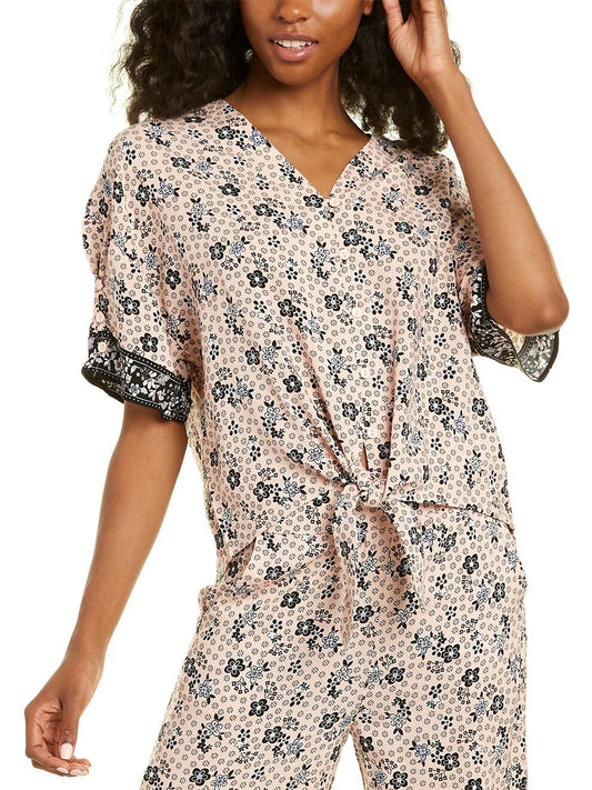 Vera Bradley - Half Sleeve Mina Tie Top - Sz L