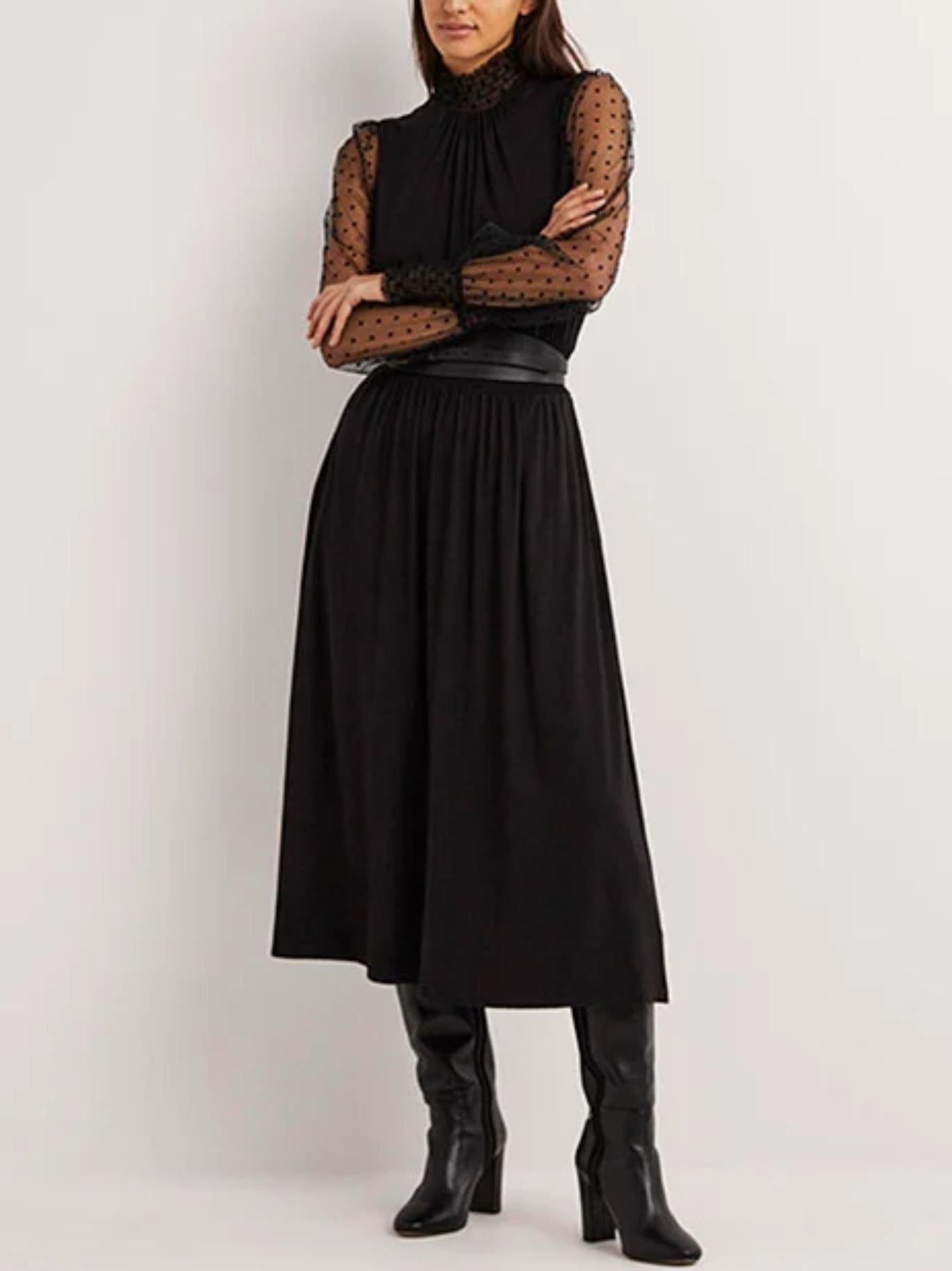 Boden - Tulle Sleeve Midi Party Dress - Sz 12