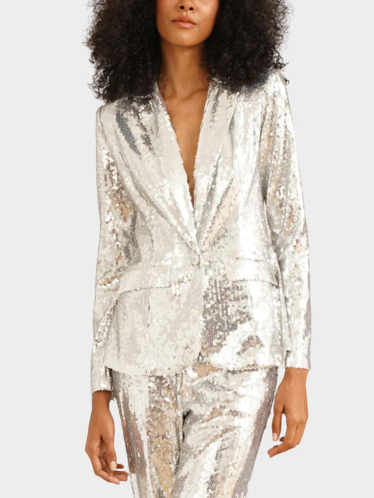 Yumi Kim - Nancy Sequin Flap Pocket Blazer - Sz M