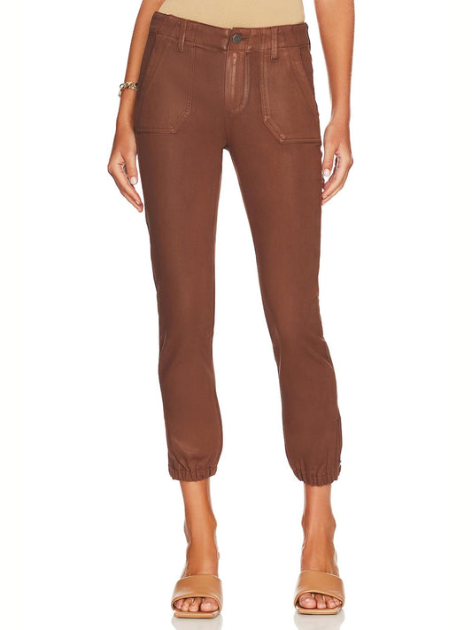 Paige - Mayslie Mid-Rise Coated Denim Jogger - Sz 31