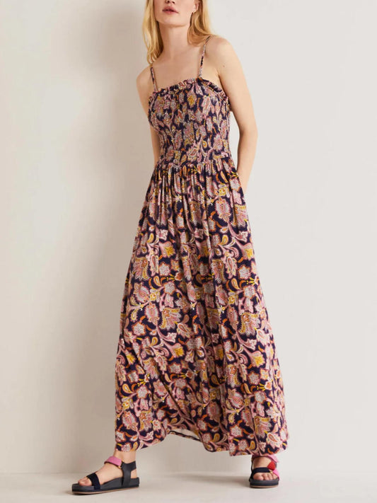 Boden - Strapless Spaghetti Straps Jersey Maxi Dress - Sz 10