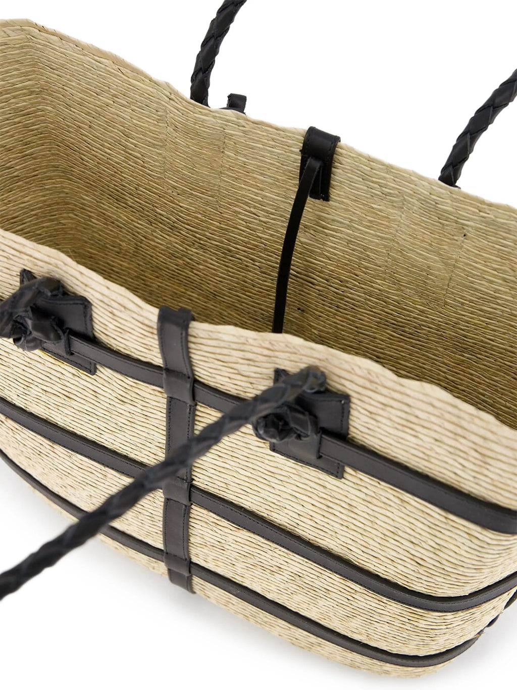 Altuzarra - Watermill Raffia East West Tote - Natural/Black
