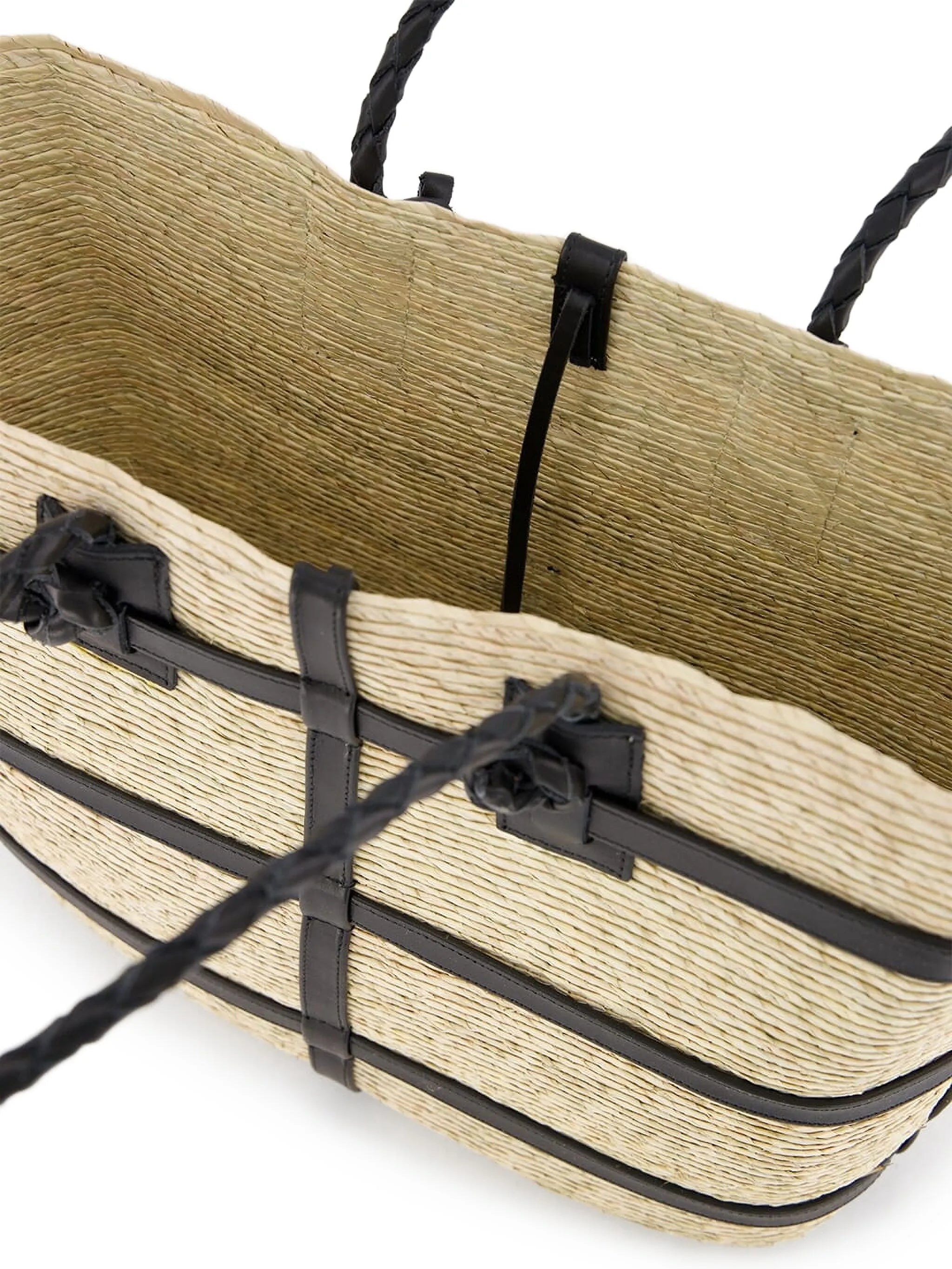 Altuzarra - Watermill Raffia East West Tote - Natural/Black