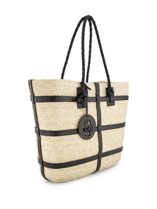 Altuzarra - Watermill Raffia East West Tote - Natural/Black