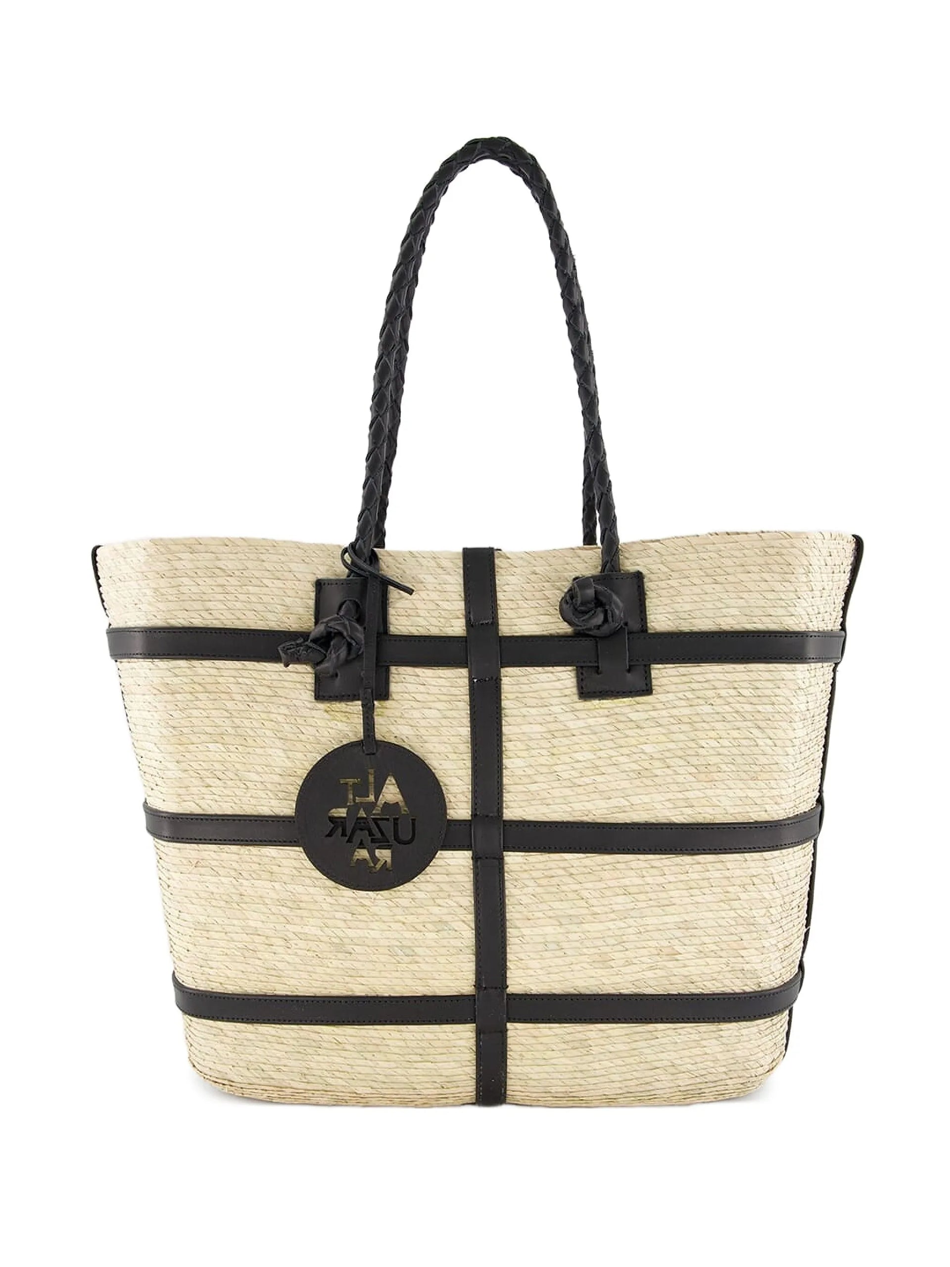 Altuzarra - Watermill Raffia East West Tote - Natural/Black