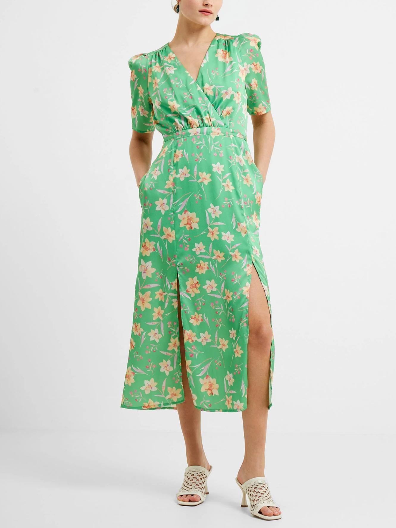 French Connection - Camille Wrap Midi Dress - Sz 4