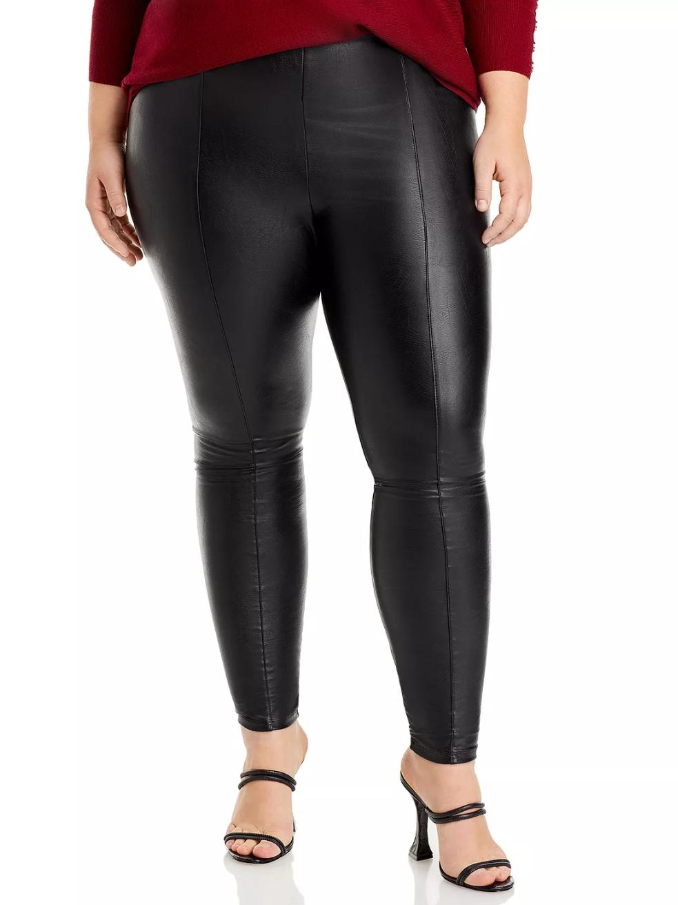 Lysse - Seamed Faux Leather Leggings - Sz 2X