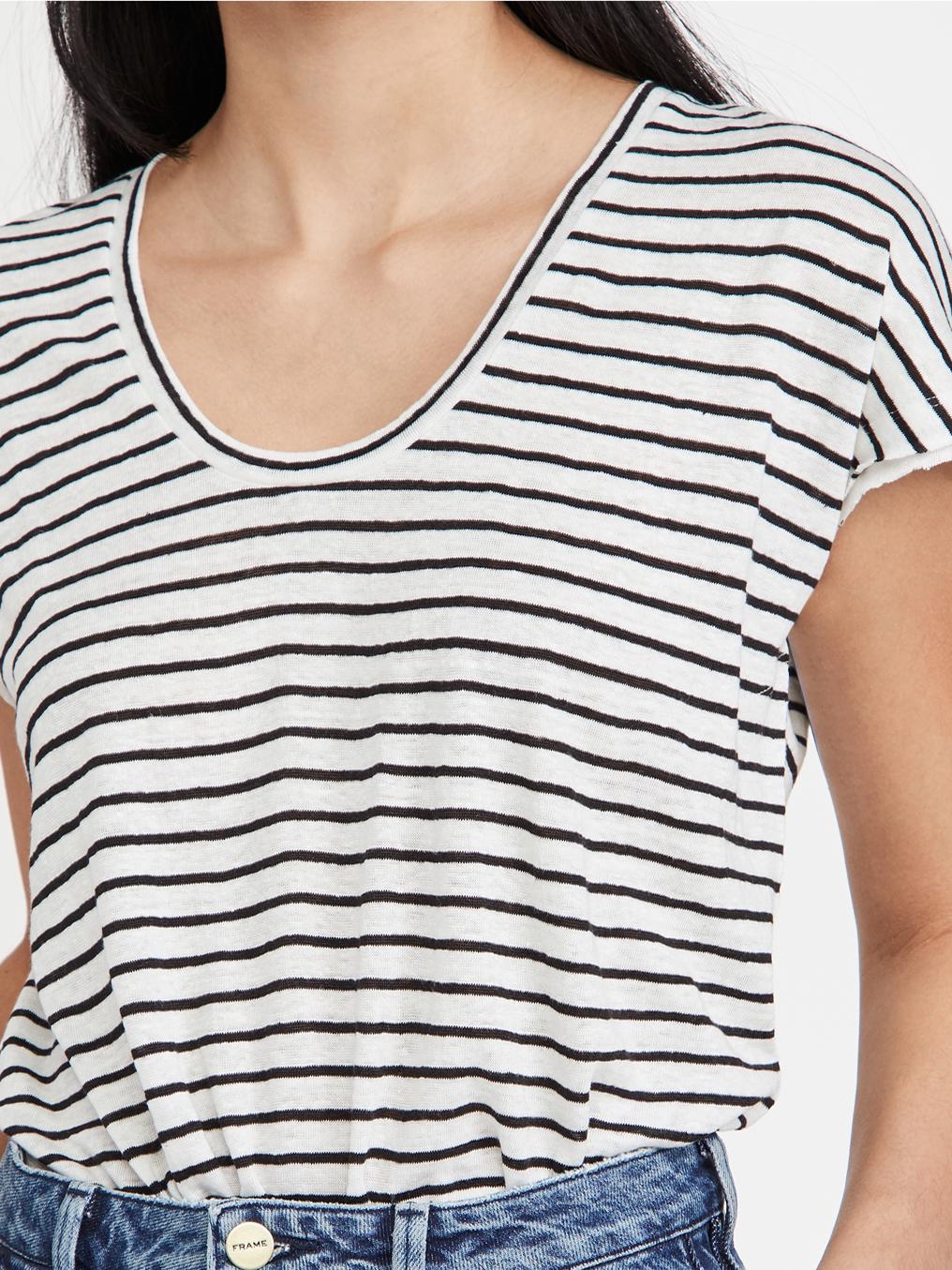 FRAME - Easy Scoop Tee - Sz L