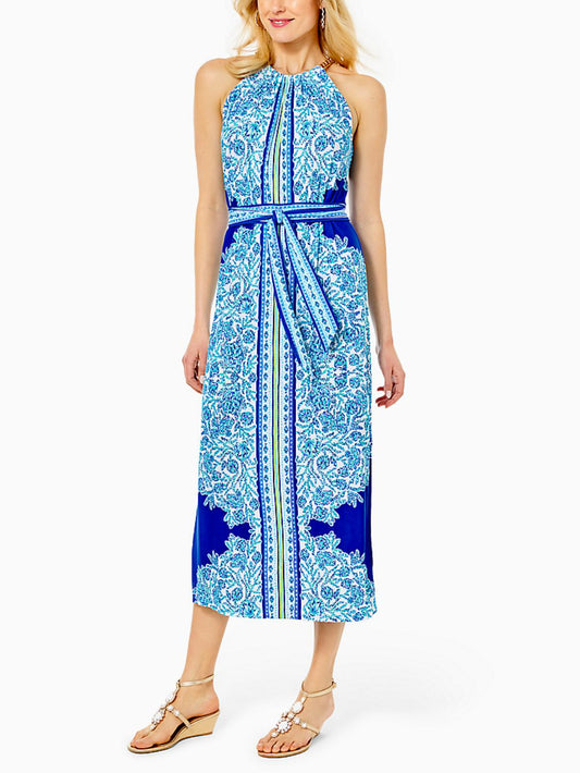Lilly Pulitzer - Bingham Halter Top Midi Dress - Sz M