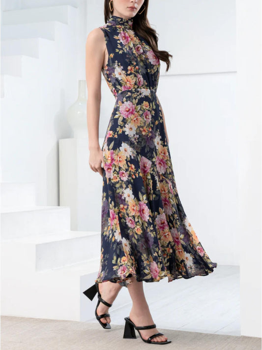 Yumi Kim - Bellen High Neck Sleeveless Midi Dress - Sz M