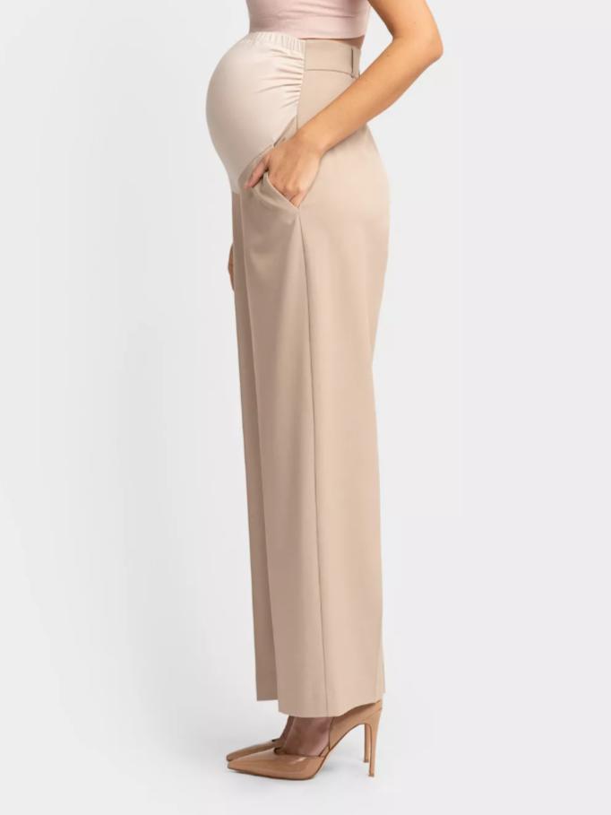Seraphine - Agatha Maternity Overbump Wide Leg Trouser