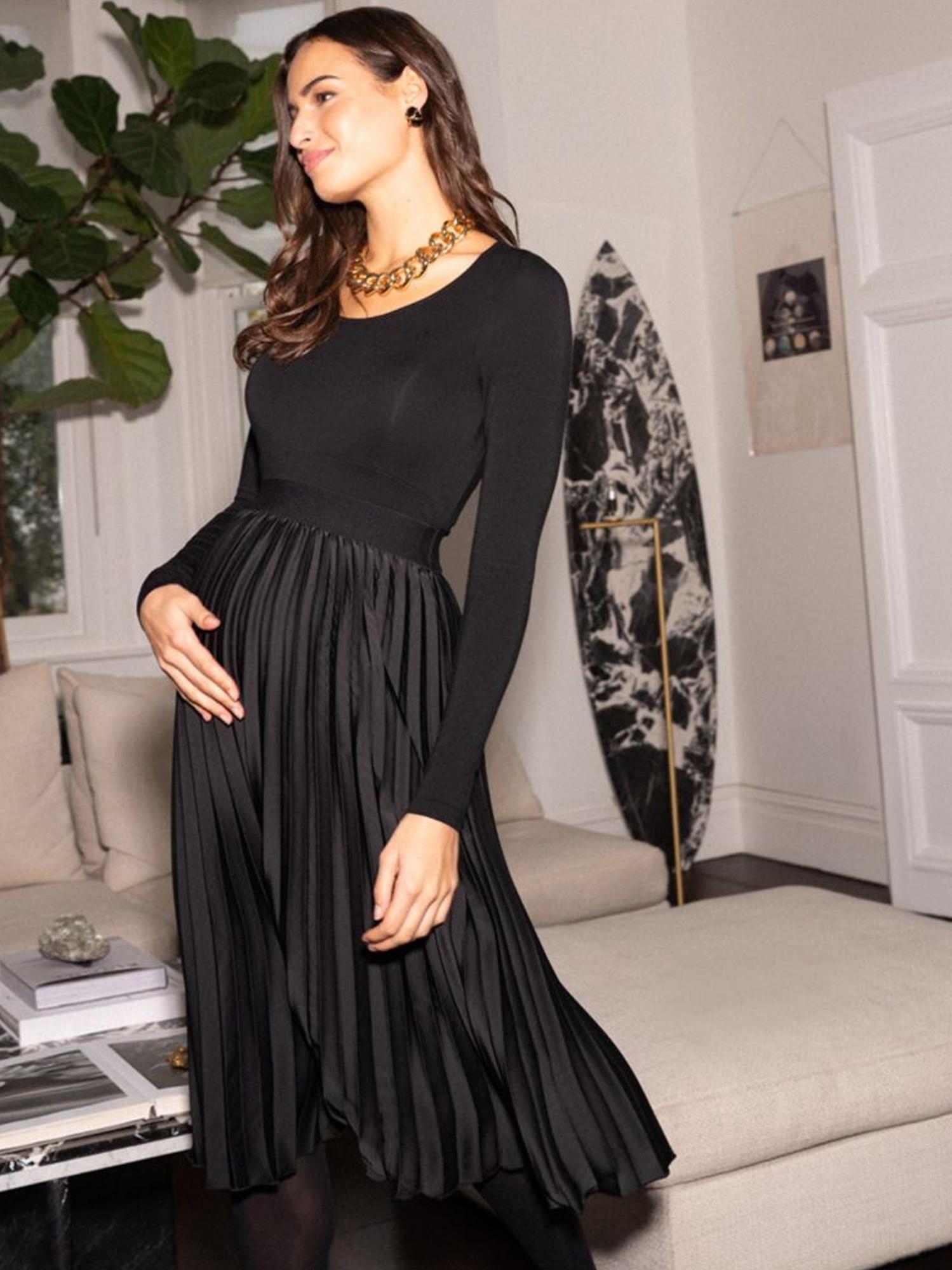 Seraphine - Celestina Pleated Midi Maternity Skirt - Sz 14M