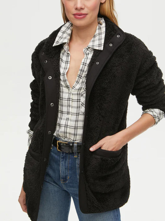 Michael Stars - Storm Snap Button Sherpa Jacket - Sz S