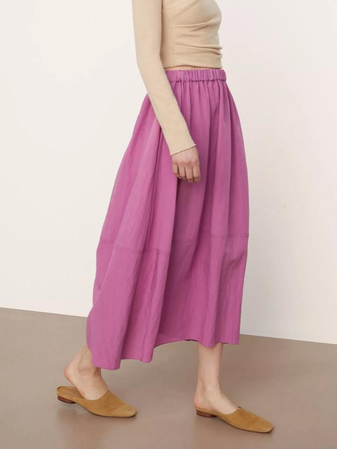Vince - Pull-On Tiered Midi Skirt - Sz S