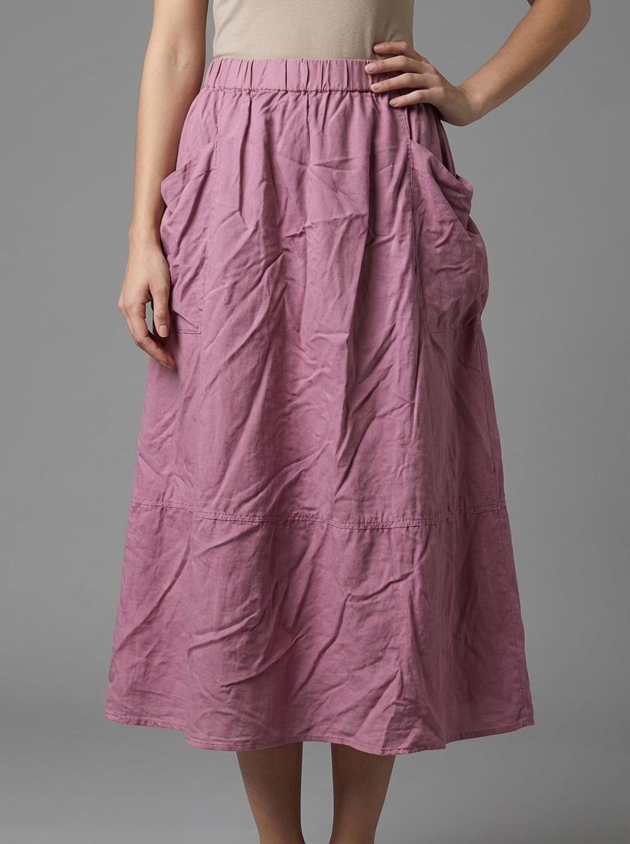 Vince - Pull-On Tiered Midi Skirt - Sz S