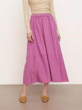 Vince - Pull-On Tiered Midi Skirt - Sz S