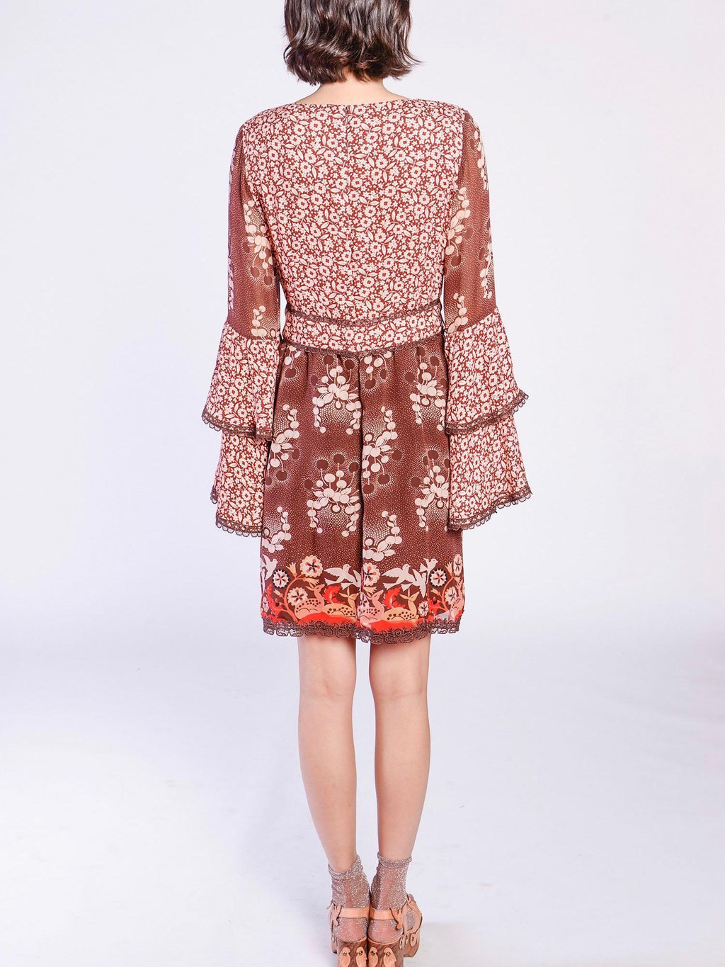 Anna Sui - Daisy Delights Silk Blend Dress - Sz 6