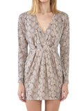 Endless Rose - Iridescent Sparkle Snakeskin Print Mini Dress - Sz XS