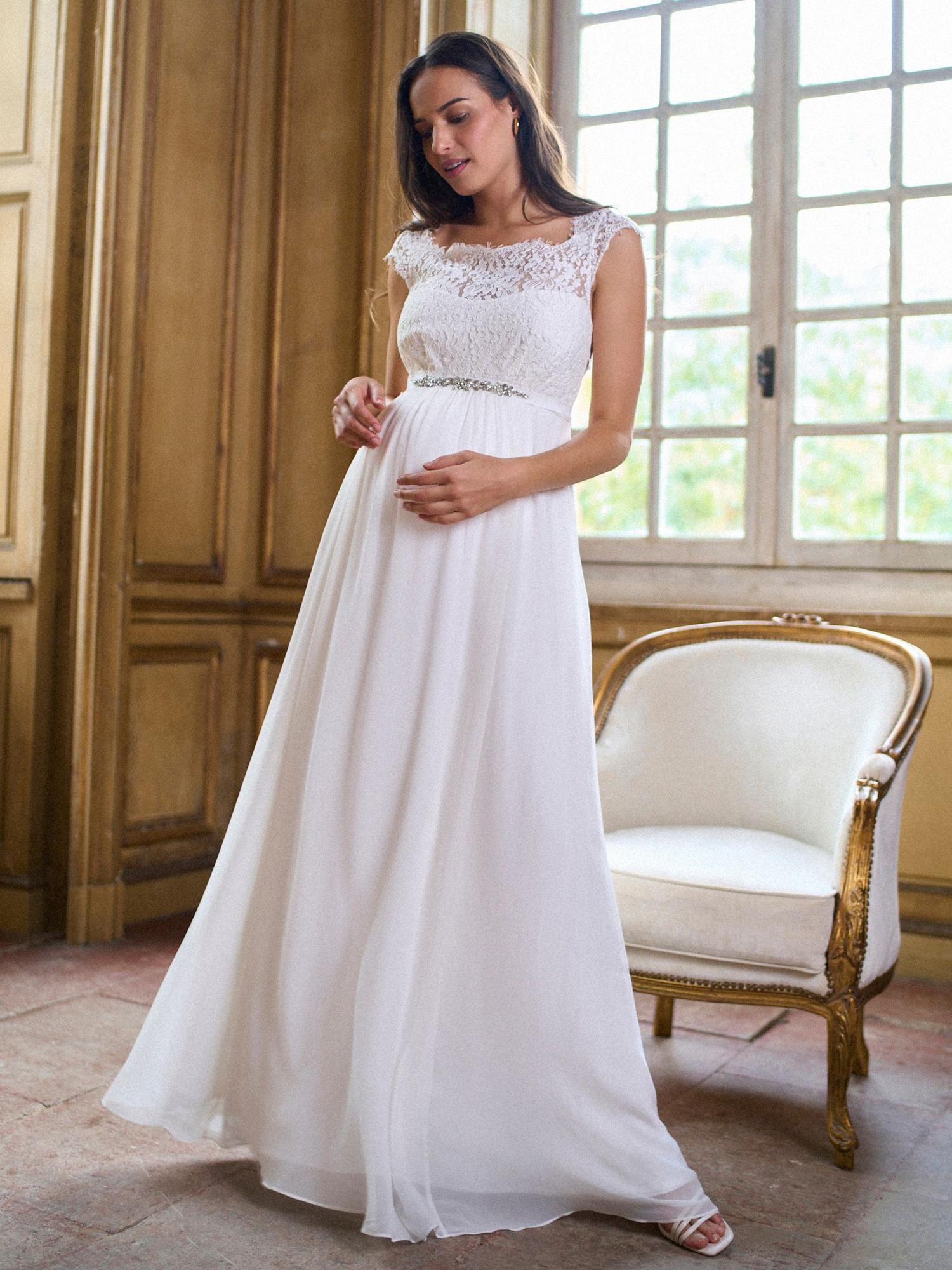 Seraphine - Angelika 2 Silk Lace Bodice Maternity Wedding Gown