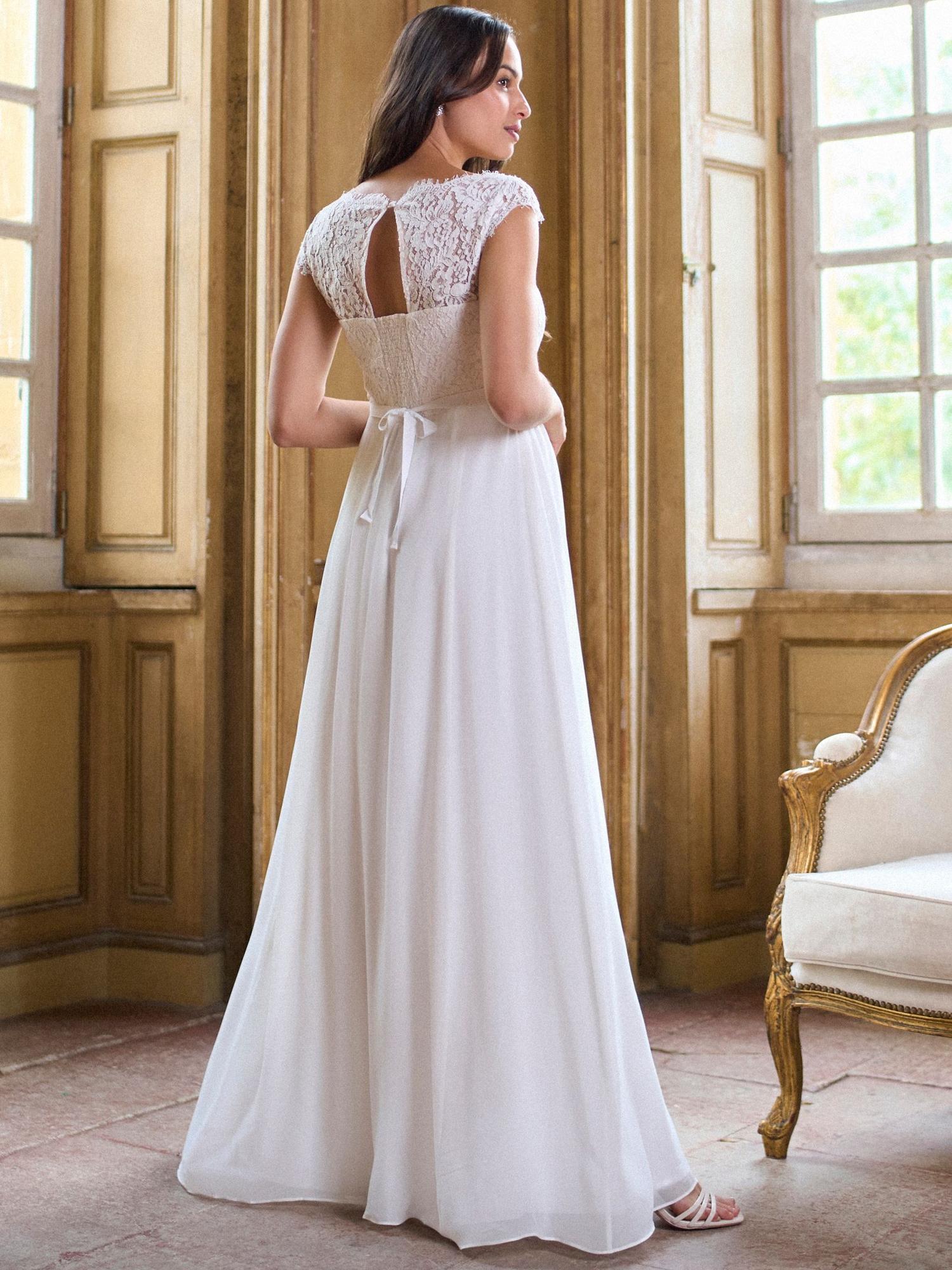 Seraphine - Angelika 2 Silk Lace Bodice Maternity Wedding Gown