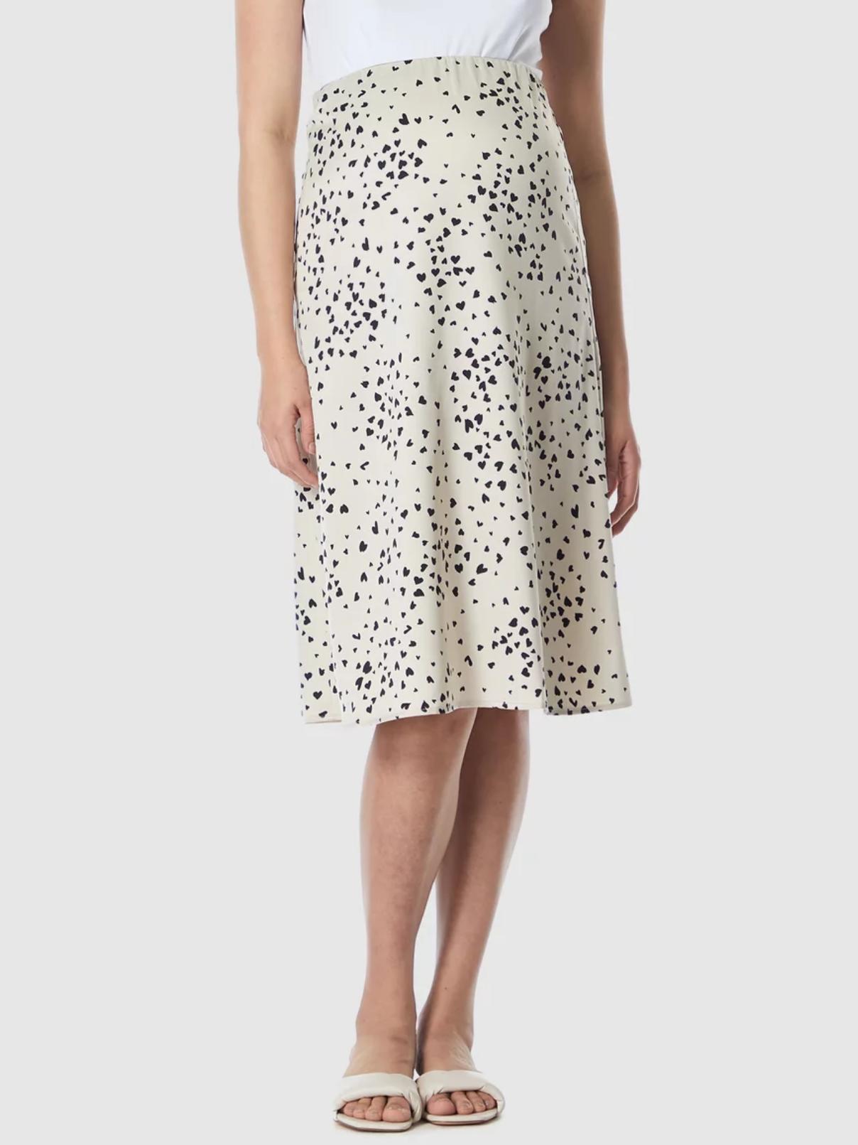 Soon Maternity - Bias Slip Satin Maternity Skirt - Sz MM