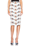 Tanya Taylor - Mid-Rise Printed Pencil Skirt - Sz 4