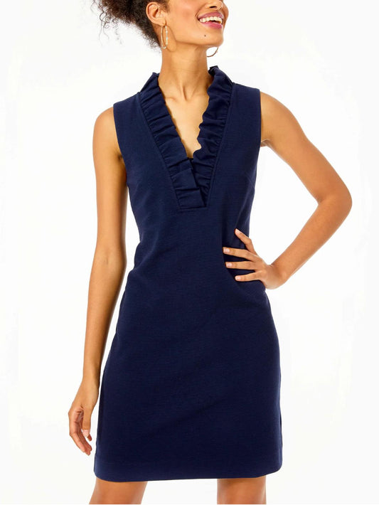 Lilly Pulitzer - Tisbury Sleeveless Ruffle Shift Dress - Sz L