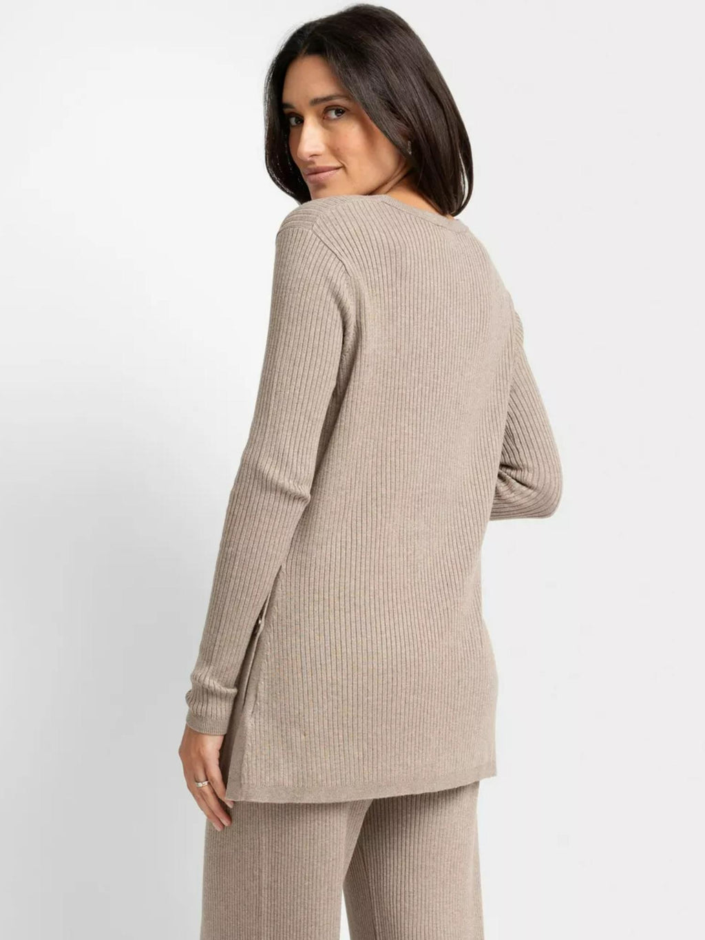 Seraphine - Carnelian Rib Knit Maternity & Nursing Top - Sz 16M