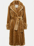 FAZ - Long Faux-Fur Coat - Sz M