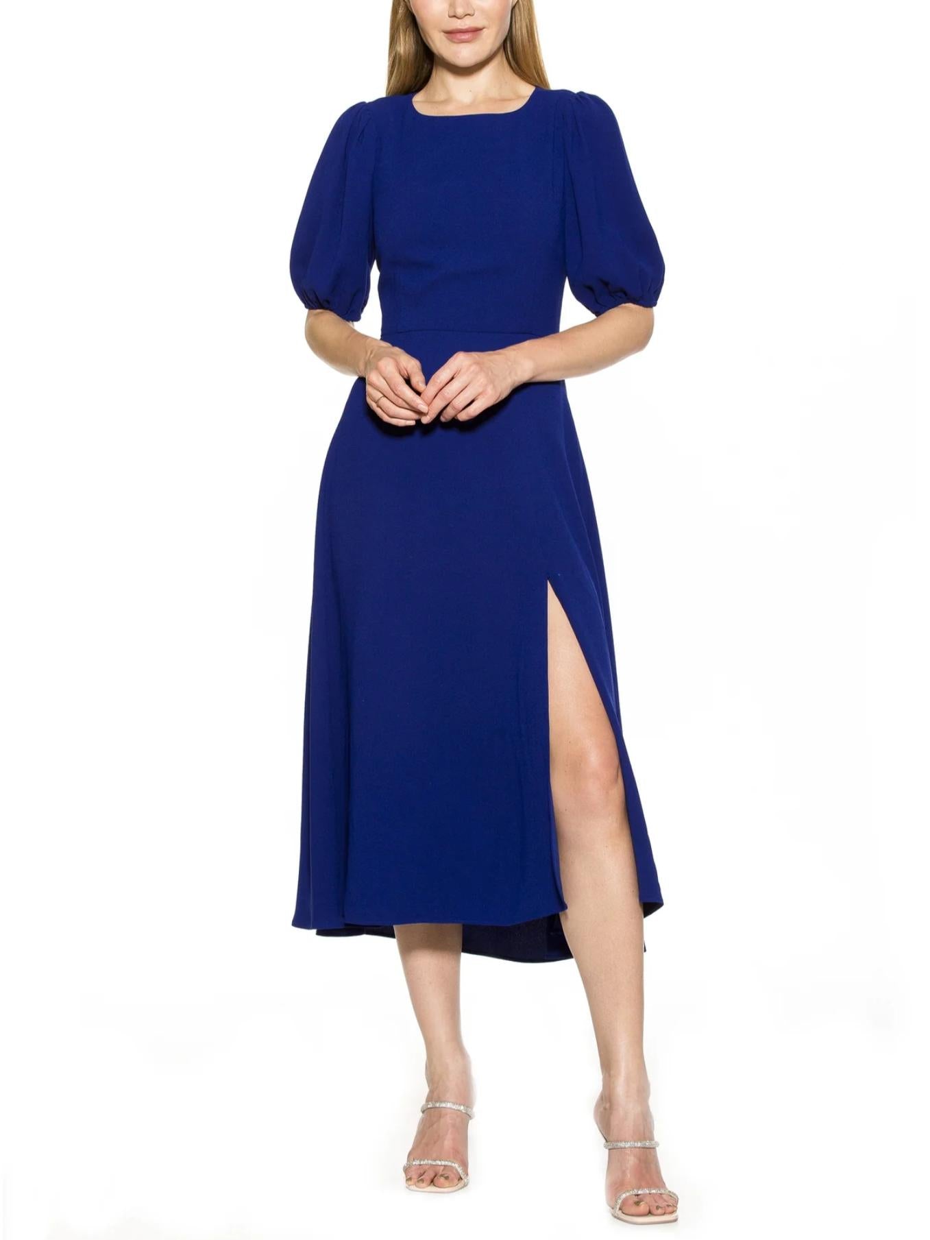 Alexia Admor - Blaire Bubble Sleeve Midi Dress - Sz 6