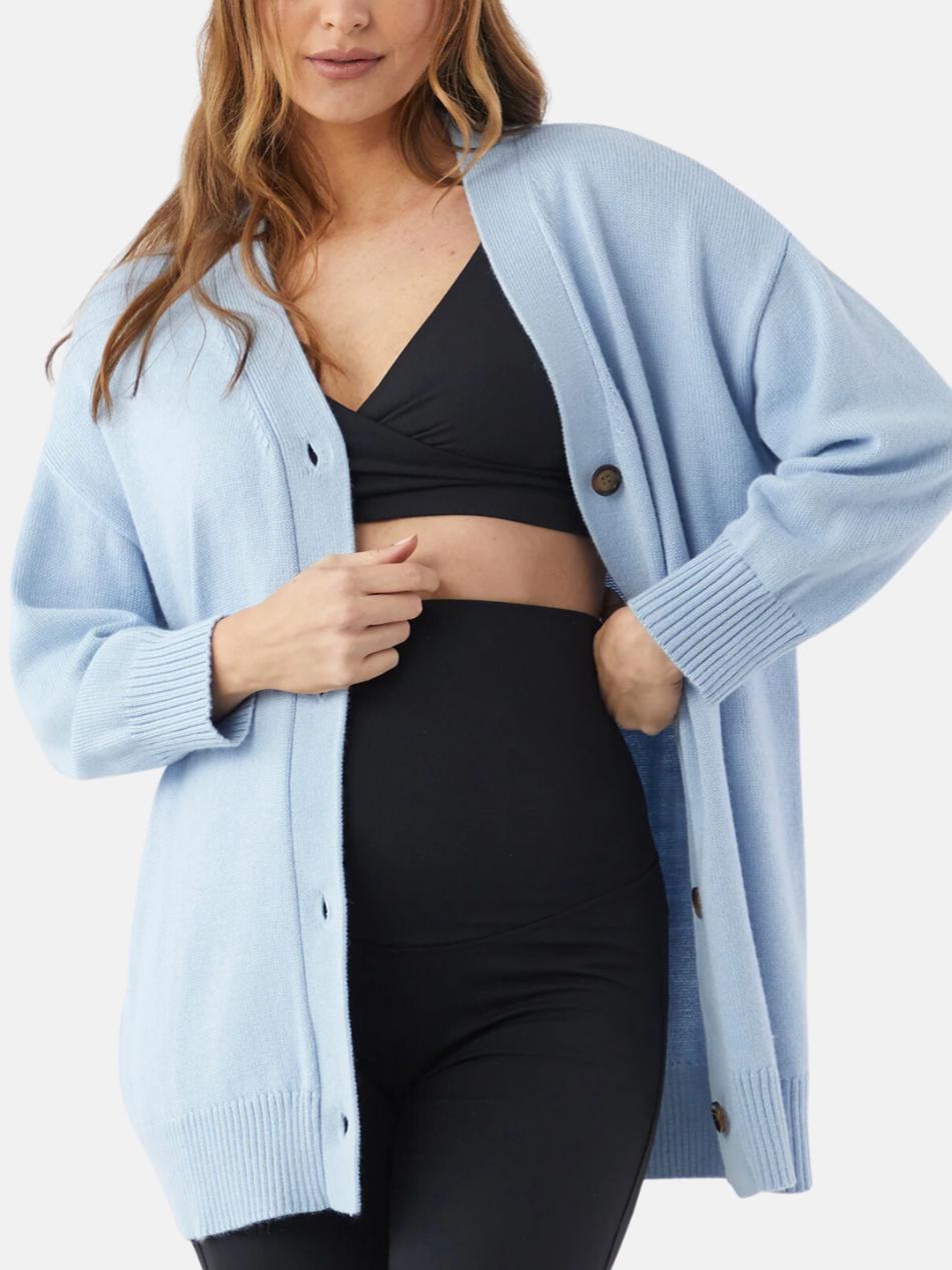 Soon Maternity - Claudia Wool Knit Maternity Cardigan - Sz XLM