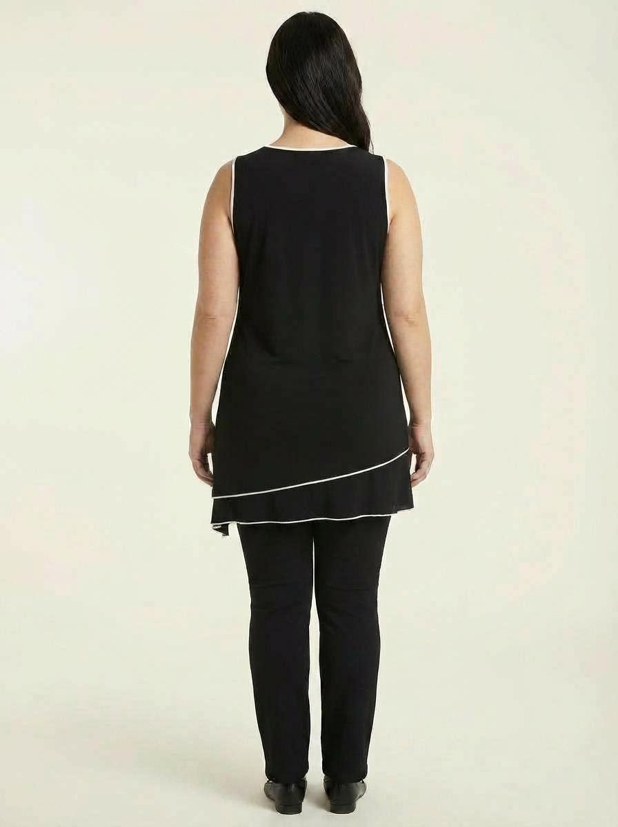 Calvin Klein - Asymetrical Hem Sleeveless Tunic - Sz XL