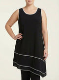Calvin Klein - Asymetrical Hem Sleeveless Tunic - Sz XL