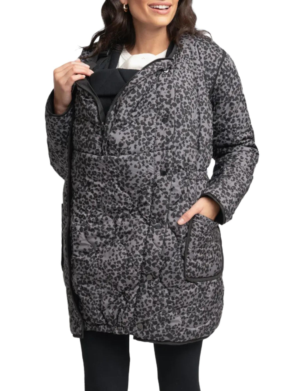 Seraphine - Chrissy Reversible Quilted Maternity and Babywearing Jacket