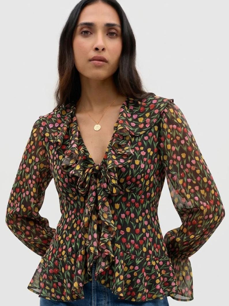 RIXO - Ami Floral Blouse - Sz 8