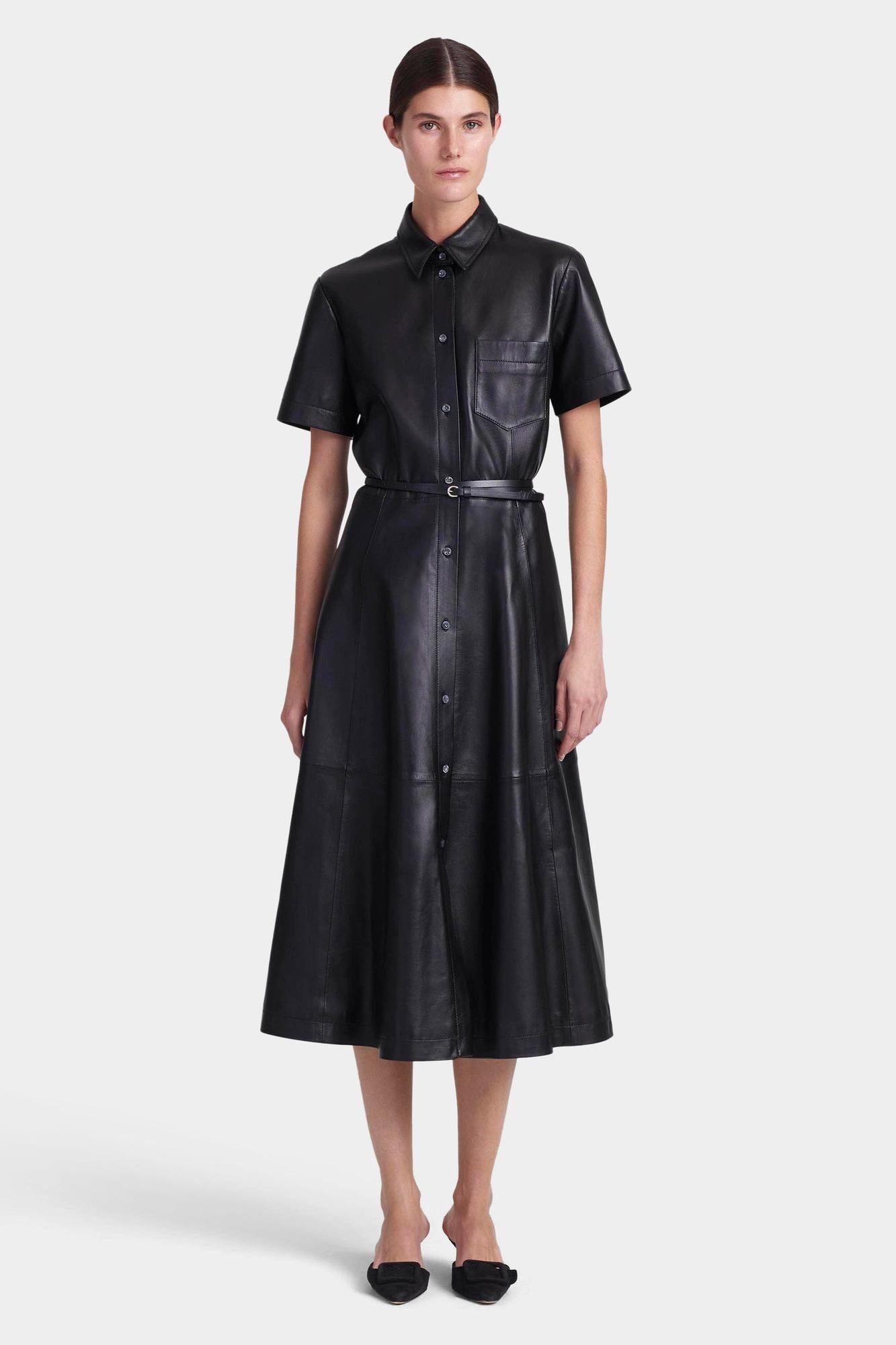 Altuzarra - Kiera Leather Shirtdress