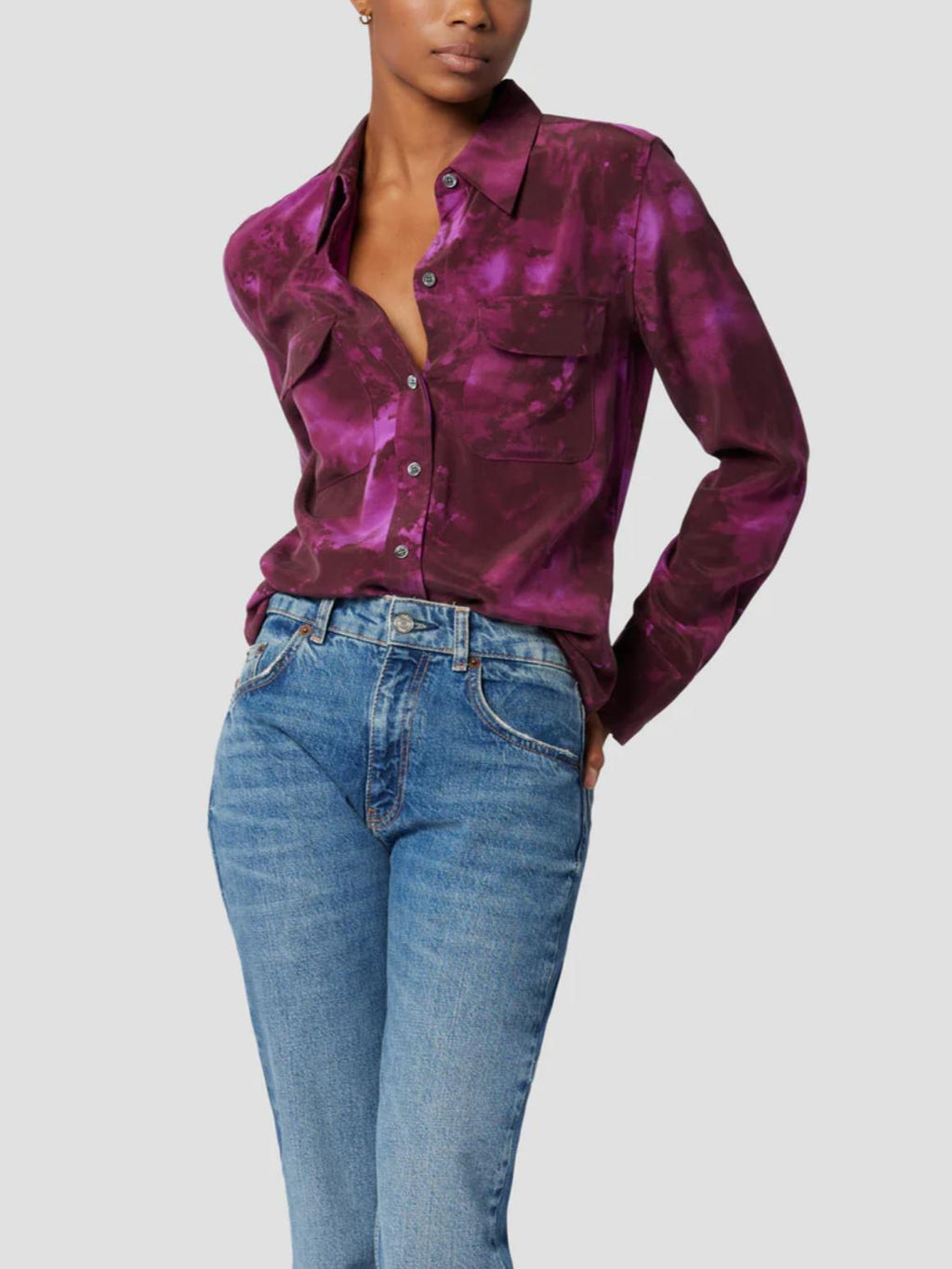 Equipment - Slim Button-Down Signature Shirt - Sz M