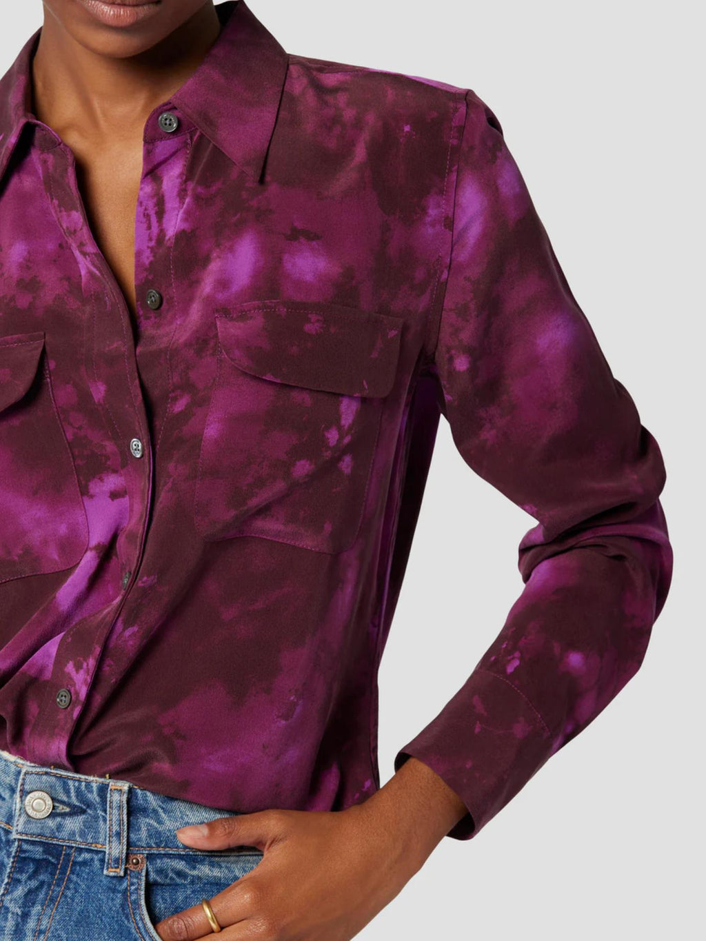 Equipment - Slim Button-Down Signature Shirt - Sz M