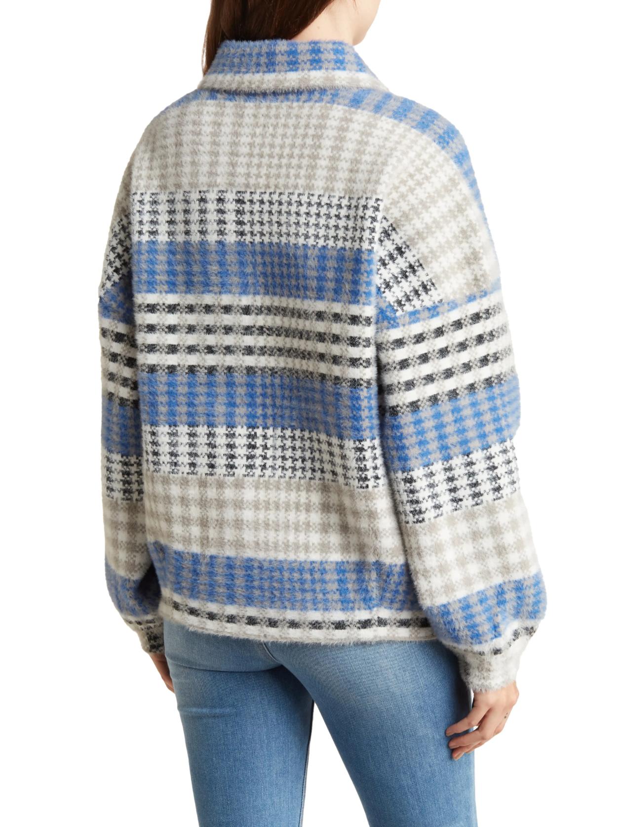 NVLT - Eyelash Welt Pocket Sweater Coat - Sz M