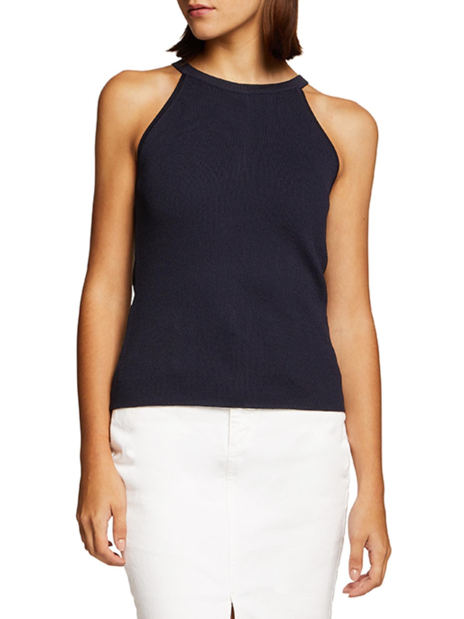 Upcycled by Armoire - Eliza J Scallop Sleeveless Knit Top - Sz L