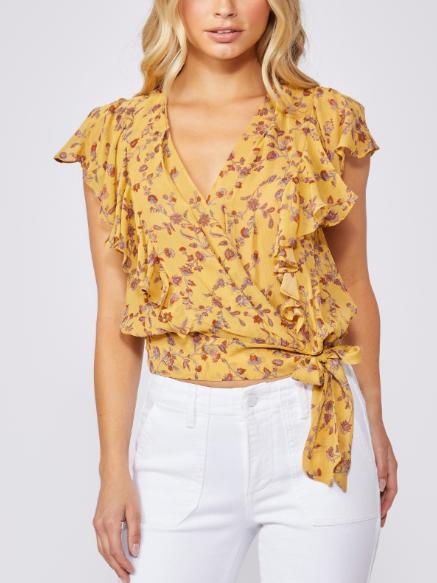 Paige - Trista Wrap Silk Blouse - Sz M