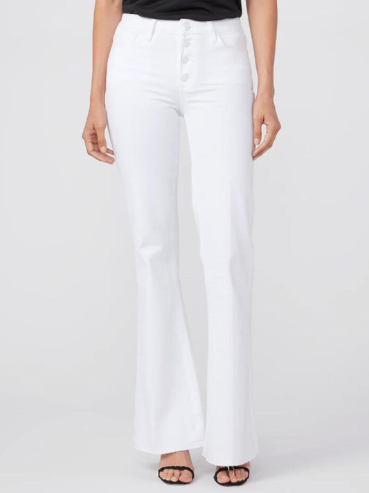 Paige - Genevieve 32" High-Rise Raw Hem Jeans - Sz 32