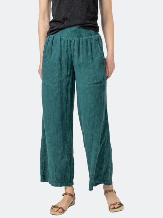 Lilla P - Smocked Waist Full Leg Pant - Sz XL