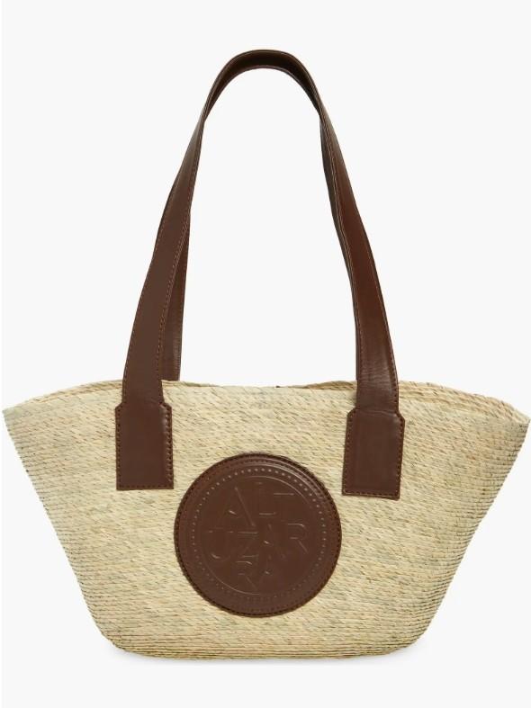 Altuzarra - Watermill Small Straw Shoulder Bag- Praline