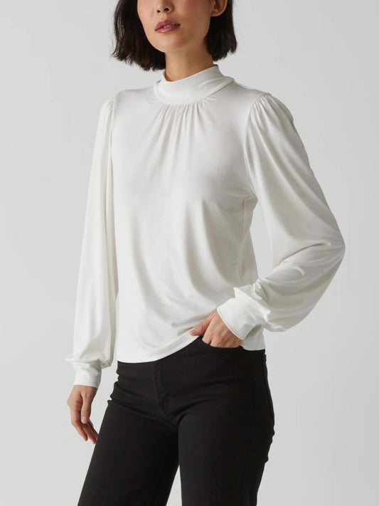 Michael Stars - Poppy Long Sleeve Mock Neck Top - Sz XL