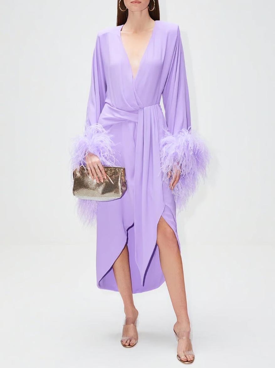 Nervi - Donna Faux-Wrap Dress - Sz 10